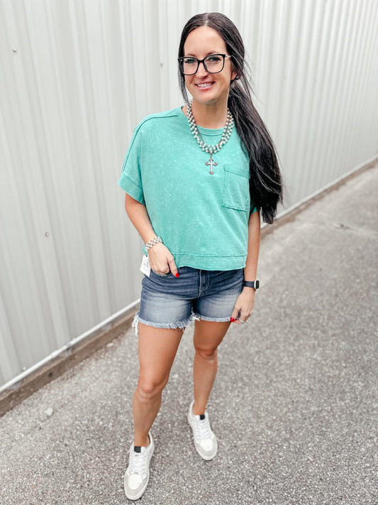 Casual Days Oversized Comfy Top Green