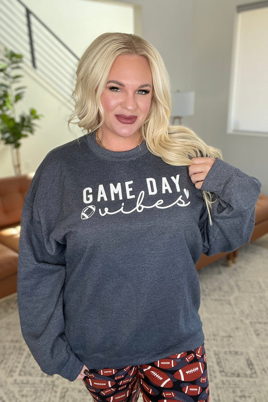Game Day Vibes Grey Pullover