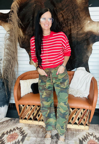Logan Camo Crop Barrel Jeans-Jeans-Risen-Motis & Co Boutique, Women's Fashion Boutique in Carthage, Missouri