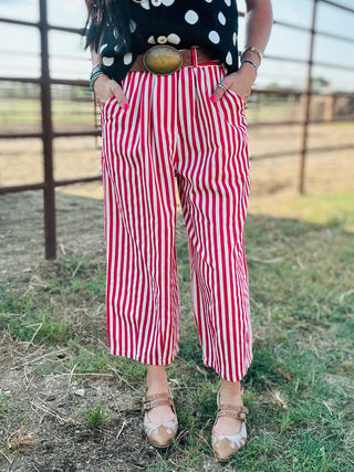 Jace Red Striped Wide Leg Pants-Pants-Urban Daizy-Motis & Co Boutique, Women's Fashion Boutique in Carthage, Missouri