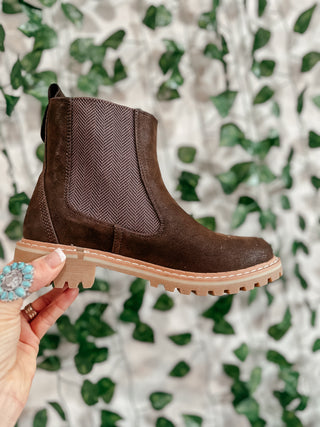 To Be Honest Chocolate Ankle Boots-Boots-rc-Motis & Co Boutique, Women's Fashion Boutique in Carthage, Missouri