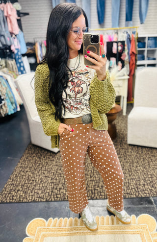 Ginny Olive Chunky Knit Cardigan-Cardigans-Listicle-Motis & Co Boutique, Women's Fashion Boutique in Carthage, Missouri