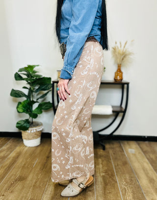 Harley Western Print Pant-Pants-Turquoise Haven-Motis & Co Boutique, Women's Fashion Boutique in Carthage, Missouri