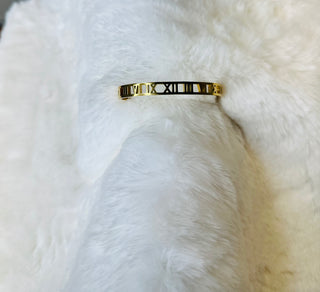 Gold Water Resistant Bangle Bracelet | The Roman-Bracelets-Accessories Galore-Motis & Co Boutique, Women's Fashion Boutique in Carthage, Missouri