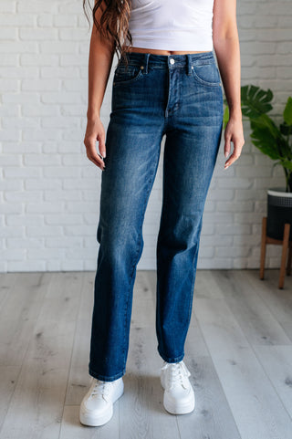 Muriel Mid Rise Control Top Classic Straight Jeans-Jeans-Ave-Motis & Co Boutique, Women's Fashion Boutique in Carthage, Missouri