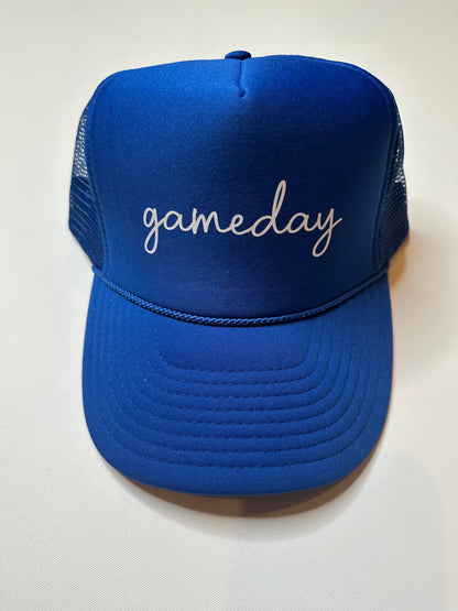 Game Day Mesh Back Trucker Cap-Ball Caps-Turquoise Haven-Motis & Co Boutique, Women's Fashion Boutique in Carthage, Missouri