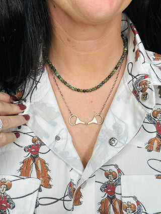 Bandera Sterling Silver Bit Necklace-Necklaces-Touch of Gallop-Motis & Co Boutique, Women's Fashion Boutique in Carthage, Missouri