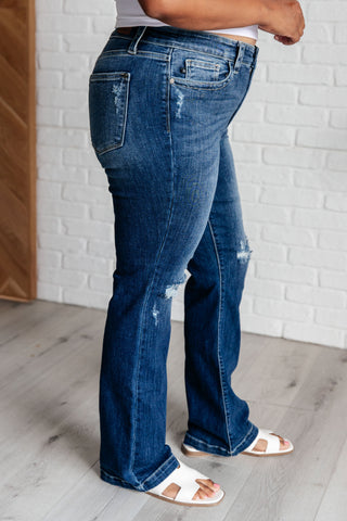 Mila Mid Rise Distressed Bootcut Jeans-Womens-Ave Shops-Motis & Co Boutique, Women's Fashion Boutique in Carthage, Missouri