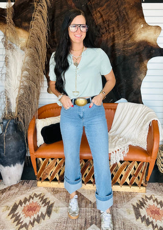 Otis High Rise Tummy Control Jeans-Shorts-Lucky & Blessed-Motis & Co Boutique, Women's Fashion Boutique in Carthage, Missouri