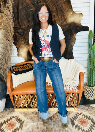 Cowboy Freedom Graphic Boxy Tee-Graphic Tees-MOTIS-Motis & Co Boutique, Women's Fashion Boutique in Carthage, Missouri