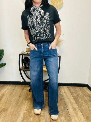 Zack Wide Leg Baggy Risen Jeans-Jeans-Risen-Motis & Co Boutique, Women's Fashion Boutique in Carthage, Missouri