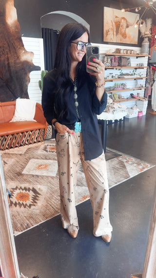Ryker Corduroy Western Print Pants-Pants-Jade by Jane-Motis & Co Boutique, Women's Fashion Boutique in Carthage, Missouri