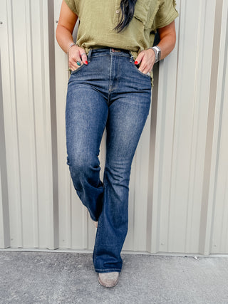 Bronson High Rise Flare Jeans-Jeans-Risen-Motis & Co Boutique, Women's Fashion Boutique in Carthage, Missouri