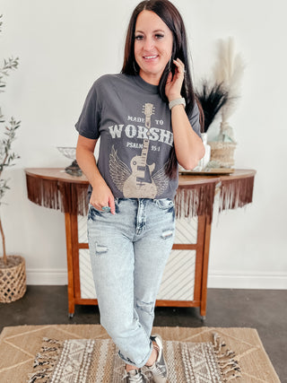 Made to Worship Christian Graphic Tee-Graphic Tees-rc-Motis & Co Boutique, Women's Fashion Boutique in Carthage, Missouri