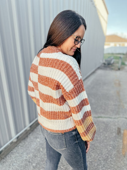 Marla Cozy Color Block Sweater
