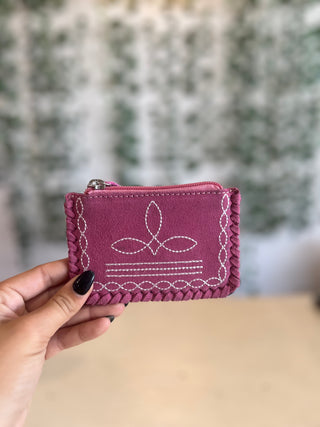 Boot Stitch Coin Purse-Handbags-Western Linen-Motis & Co Boutique, Women's Fashion Boutique in Carthage, Missouri