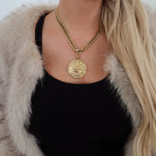 Meredith Gold Coin Necklace