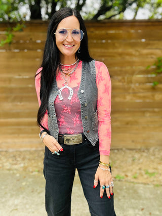 Larsa Sheer Lace Mesh Tops-Long Sleeves-Turquoise Haven-Motis & Co Boutique, Women's Fashion Boutique in Carthage, Missouri