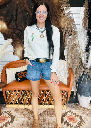 Evie Western Embroidered Pullover-graphic Sweatshirt-Taelynn-Motis & Co Boutique, Women's Fashion Boutique in Carthage, Missouri