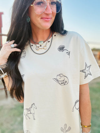 Jess Western Boxy T-Shirt-Graphic Tees-ee: some-Motis & Co Boutique, Women's Fashion Boutique in Carthage, Missouri