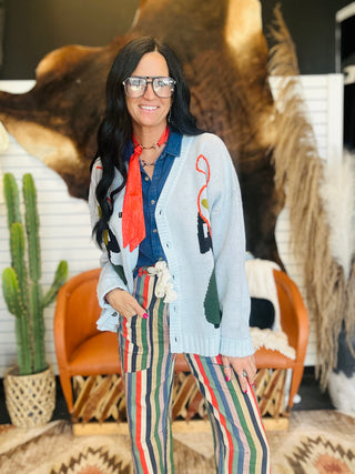 Lasso Legend Button Up Cardigan Sweater-Sweaters-2 Fly-Motis & Co Boutique, Women's Fashion Boutique in Carthage, Missouri