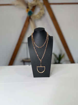 Hobbs Gold Chain Necklace with Earrings-Necklaces-What's Hot-Motis & Co Boutique, Women's Fashion Boutique in Carthage, Missouri