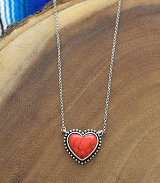 Heart of Mine Western Stone Necklace-Necklaces-Motis & CO-Motis & Co Boutique, Women's Fashion Boutique in Carthage, Missouri