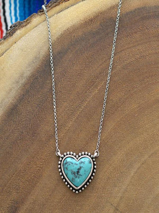 Heart of Mine Western Stone Necklace-Necklaces-Motis & CO-Motis & Co Boutique, Women's Fashion Boutique in Carthage, Missouri