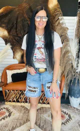 XOXO American Dream Western Boxy Tee-Graphic Tees-XOXO ART & Co-Motis & Co Boutique, Women's Fashion Boutique in Carthage, Missouri