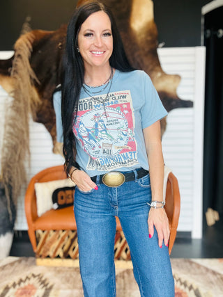 XOXO Houston Team Roper Graphic Tee-Graphic Tees-XOXO ART & Co-Motis & Co Boutique, Women's Fashion Boutique in Carthage, Missouri