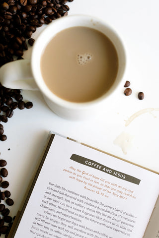 Coffee and Jesus Devotional for Women-Books-Barbour-Motis & Co Boutique, Women's Fashion Boutique in Carthage, Missouri