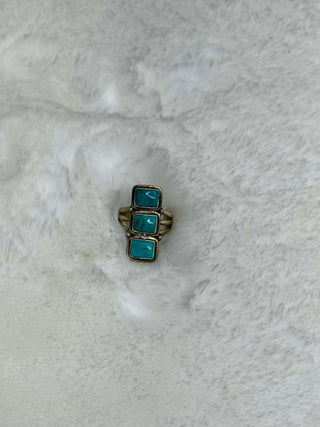 Helena Sterling Silver Turquoise Ring-Rings-Turquoise Heaven-Motis & Co Boutique, Women's Fashion Boutique in Carthage, Missouri