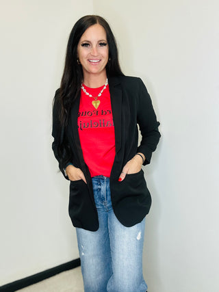 Hard Fought Red Graphic Tee-Graphic Tees-Motis & CO-Motis & Co Boutique, Women's Fashion Boutique in Carthage, Missouri