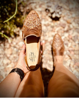 Sierra Leather Woven Flat-Flats-Agave Sky-Motis & Co Boutique, Women's Fashion Boutique in Carthage, Missouri