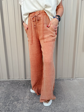 Weston Wide Leg Gauze Cropped Pants-Pants-Jodifl-Motis & Co Boutique, Women's Fashion Boutique in Carthage, Missouri