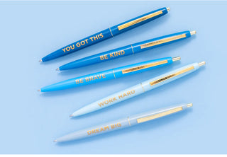 Motivational Blue Pen Set-Stationary-Taylor Elliott Designs-Motis & Co Boutique, Women's Fashion Boutique in Carthage, Missouri