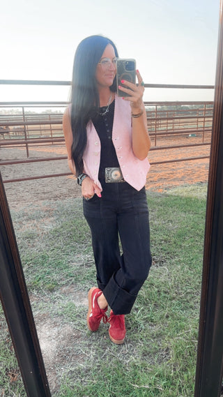 Dune Black Wide Trouser Hem Jeans-Jeans-Mica-Motis & Co Boutique, Women's Fashion Boutique in Carthage, Missouri