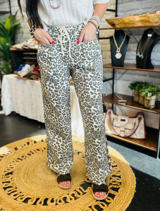 Sebastian Star Stripe Leopard Pants-Pants-Veveret-Motis & Co Boutique, Women's Fashion Boutique in Carthage, Missouri