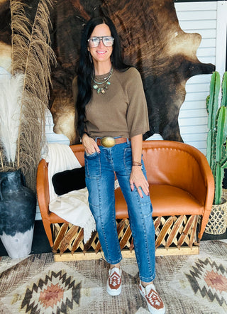 Sara Short Sleeve Knit Top