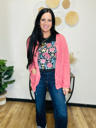 Western Rose Ranch Graphic Tee XOXO Art Co Black-Graphic Tees-XOXO ART & Co-Motis & Co Boutique, Women's Fashion Boutique in Carthage, Missouri