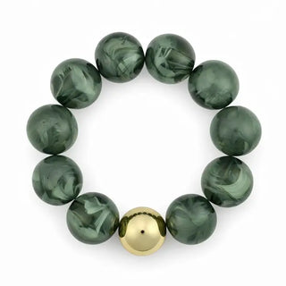 Savannah Chunky Green Beaded Bracelet-Bracelets-What's Hot-Motis & Co Boutique, Women's Fashion Boutique in Carthage, Missouri