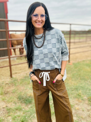 Jonah Wide Leg Brown Pants-Pants-Jodifl-Motis & Co Boutique, Women's Fashion Boutique in Carthage, Missouri