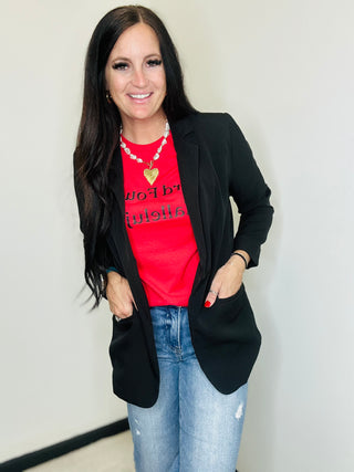 Hard Fought Red Graphic Tee-Graphic Tees-Motis & CO-Motis & Co Boutique, Women's Fashion Boutique in Carthage, Missouri