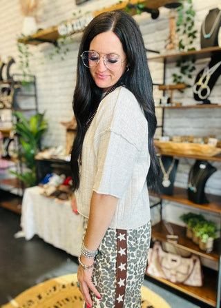 Jessie Short Sleeve Knit Sweater-Sweaters-Very J-Motis & Co Boutique, Women's Fashion Boutique in Carthage, Missouri