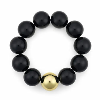 Savannah Chunky Black Beaded Bracelet-Bracelets-What's Hot-Motis & Co Boutique, Women's Fashion Boutique in Carthage, Missouri