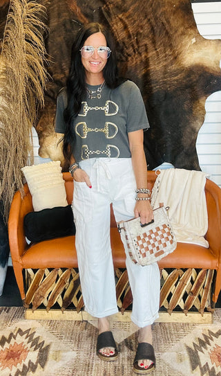 Fancy Horse Bit Graphic Tee-Graphic Tees-Branded by Barta-Motis & Co Boutique, Women's Fashion Boutique in Carthage, Missouri