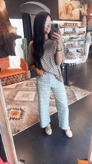 Howdy Dotty Knit Top-Short Sleeves-2 Fly-Motis & Co Boutique, Women's Fashion Boutique in Carthage, Missouri