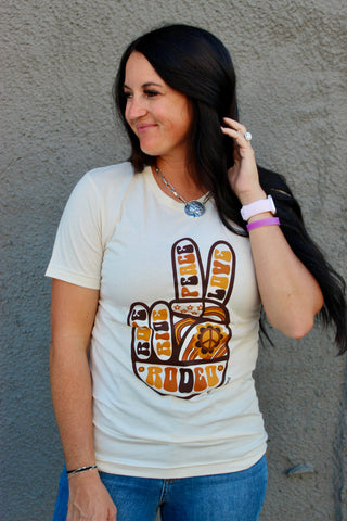 Rodeo Deuces Cream Graphic Tee-Graphic Tees-Rodeo Hippie-Motis & Co Boutique, Women's Fashion Boutique in Carthage, Missouri