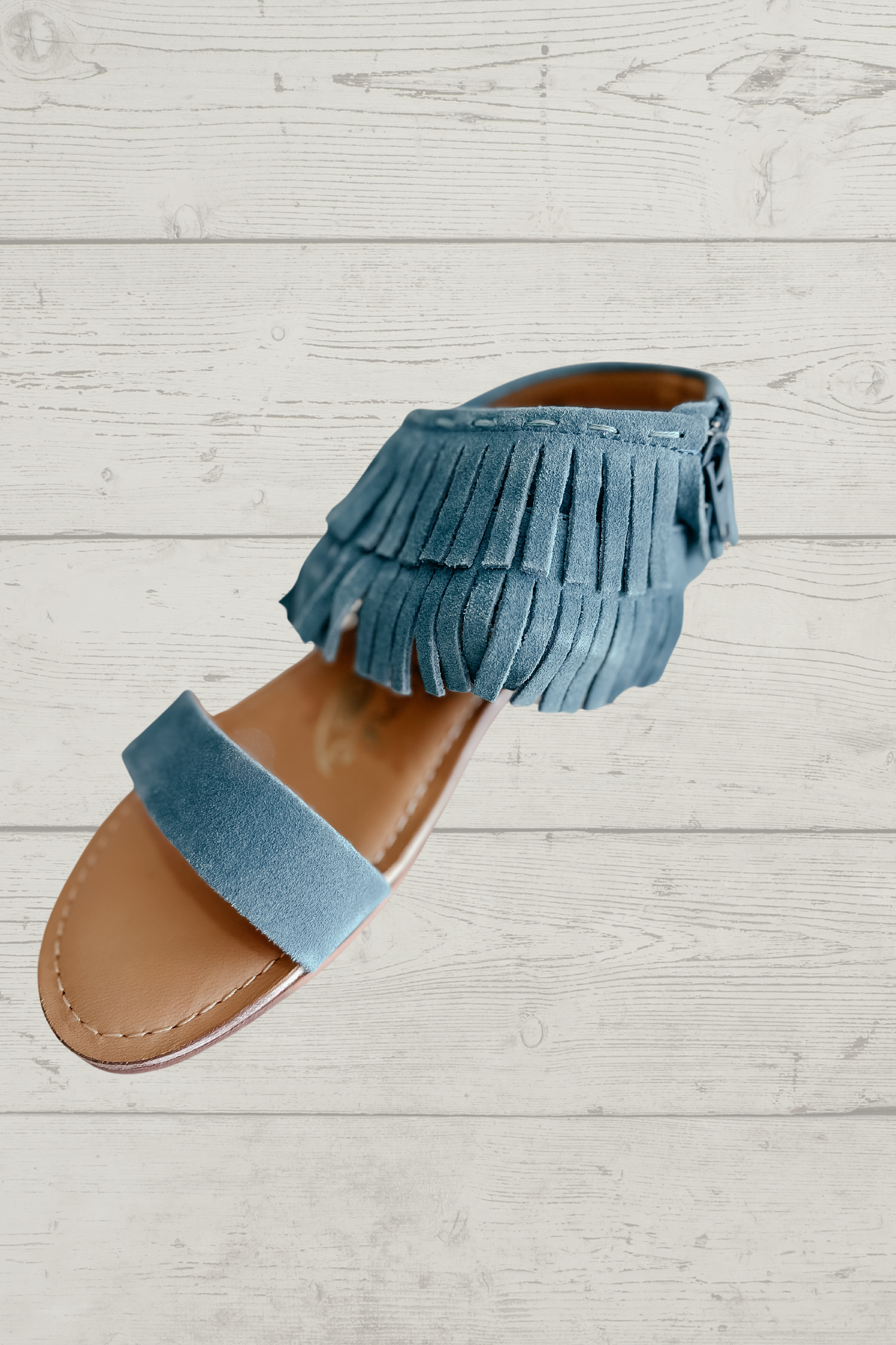 Fringe Star Naughty Monkey Teal Sandal - Main Image