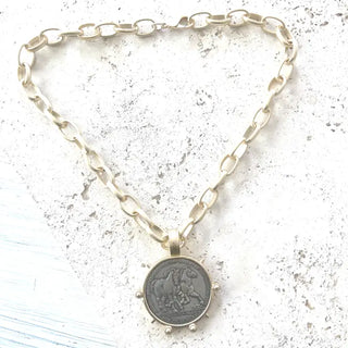 Belgium Horse Coin Necklace-Necklaces-VB&CO-Motis & Co Boutique, Women's Fashion Boutique in Carthage, Missouri